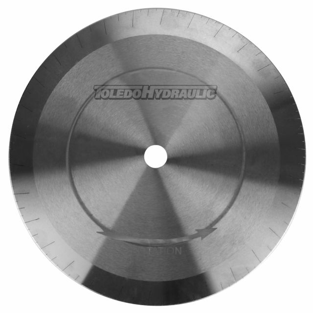 Toledo Hydraulic Hose Cut Off 7" X 5/8" Arbor Micro-Slotted Blade fits Toledo Curtis 16334, AEROquip FT1023-3-40, Parker 22740