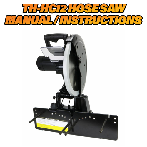 Download Toledo Hydraulic Hose Cut Off Saw Model 12 - Manual